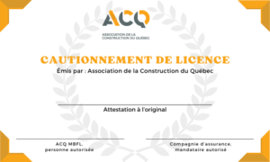 Cautionnement de licence